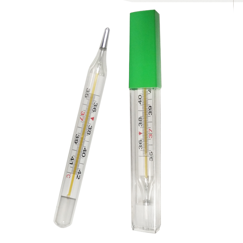 樂(lè )康醫療器械_寧波天工內標式（腋下）寬玻璃體溫計